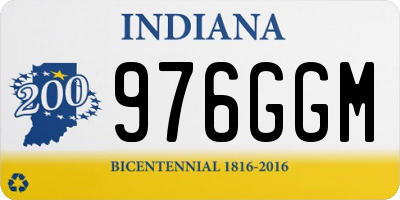 IN license plate 976GGM
