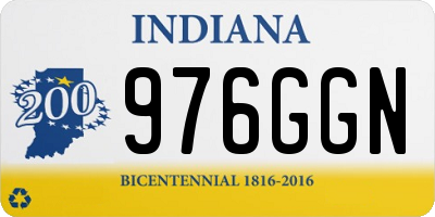 IN license plate 976GGN