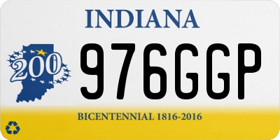 IN license plate 976GGP