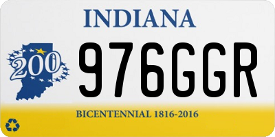 IN license plate 976GGR
