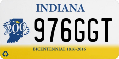 IN license plate 976GGT