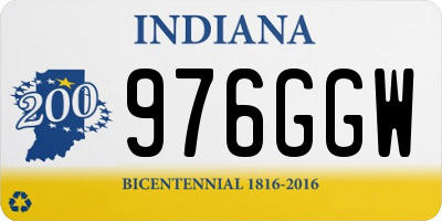 IN license plate 976GGW