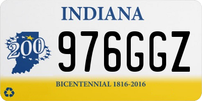 IN license plate 976GGZ