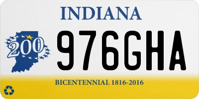 IN license plate 976GHA