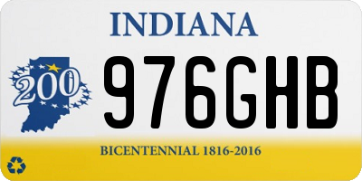 IN license plate 976GHB