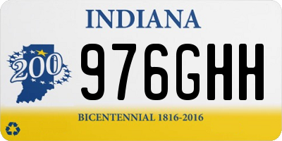 IN license plate 976GHH