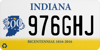 IN license plate 976GHJ