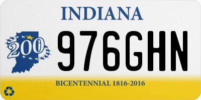 IN license plate 976GHN