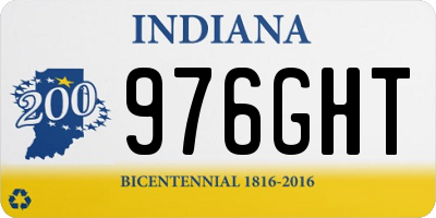 IN license plate 976GHT