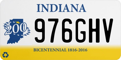 IN license plate 976GHV