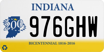 IN license plate 976GHW