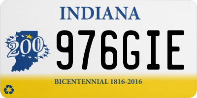 IN license plate 976GIE