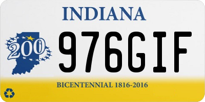 IN license plate 976GIF