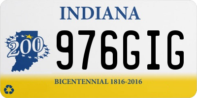 IN license plate 976GIG