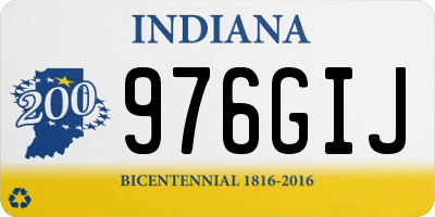 IN license plate 976GIJ