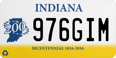 IN license plate 976GIM