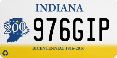 IN license plate 976GIP