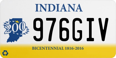 IN license plate 976GIV