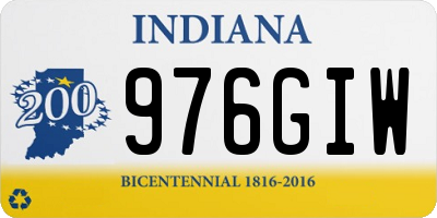 IN license plate 976GIW