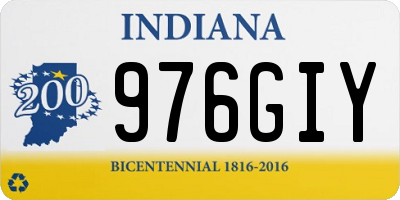 IN license plate 976GIY