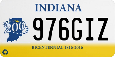 IN license plate 976GIZ