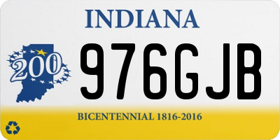 IN license plate 976GJB