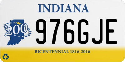 IN license plate 976GJE