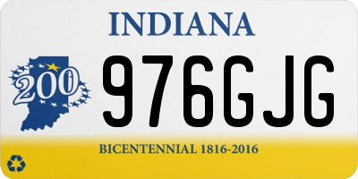 IN license plate 976GJG