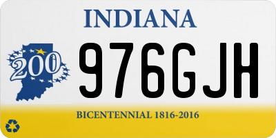 IN license plate 976GJH