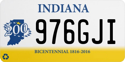 IN license plate 976GJI