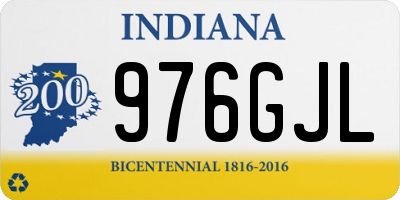 IN license plate 976GJL