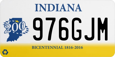 IN license plate 976GJM