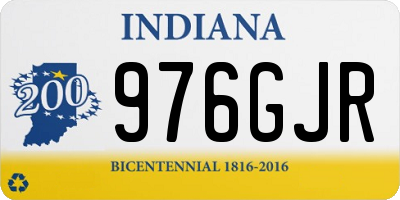 IN license plate 976GJR