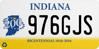IN license plate 976GJS