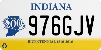 IN license plate 976GJV