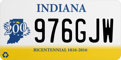 IN license plate 976GJW