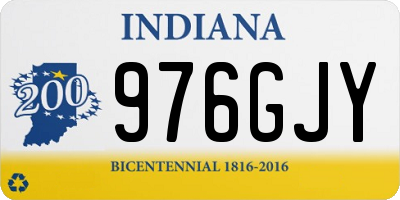 IN license plate 976GJY