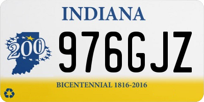 IN license plate 976GJZ