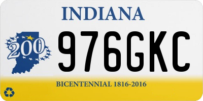 IN license plate 976GKC