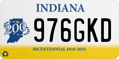 IN license plate 976GKD