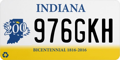 IN license plate 976GKH