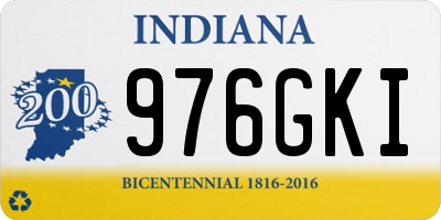 IN license plate 976GKI