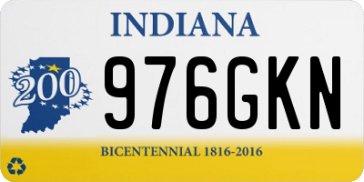 IN license plate 976GKN