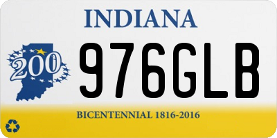IN license plate 976GLB