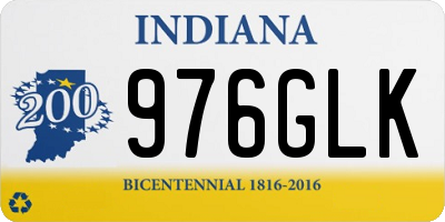 IN license plate 976GLK