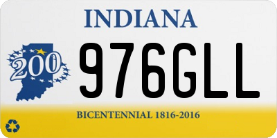 IN license plate 976GLL