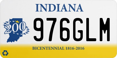 IN license plate 976GLM