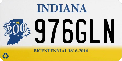 IN license plate 976GLN