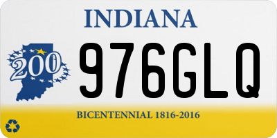 IN license plate 976GLQ