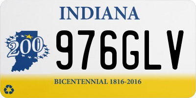 IN license plate 976GLV